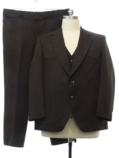 1970's Mens Three Piece Leisure Styled Suit