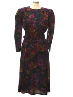 1980's Womens Totally 80s Rayon Dress