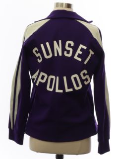 1980's Womens Sunset Apollos High School Baseball Track Jacket