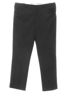 1970's Mens Black Flared Leisure Style Disco Pants