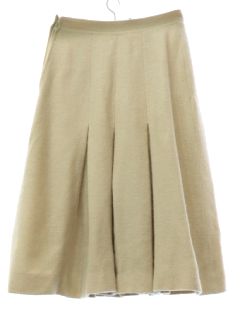 1980's Womens Les Copains Designer Wool Angora Blend Skirt