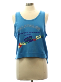1990's Womens Coca Cola Triathlon Tank Top T-Shirt