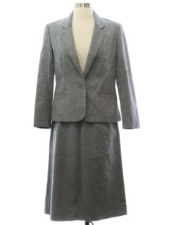 1980's Womens Blended Wool Suit