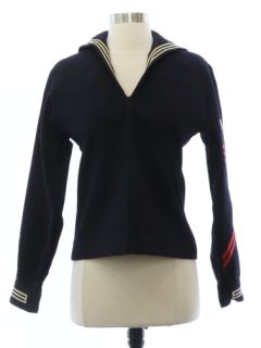 1940's Unisex US Navy Wool Uniform Shirt