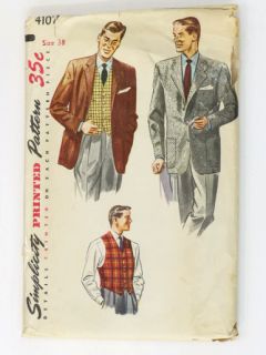 1950's Mens Sewing Pattern