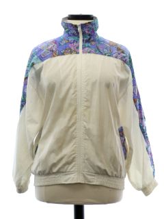1980's Womens Totally 80s Nylon Windbreaker Jacket