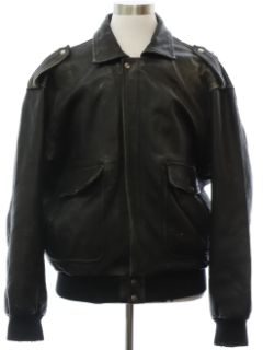 1990's Mens Grunge Leather Motorcycle Style Jacket
