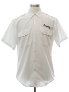 1960's Mens -Dusty- Name Embroidered Work Shirt