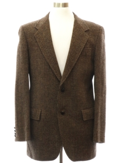 1980's Mens Harris Tweed Blazer Sport Coat Jacket