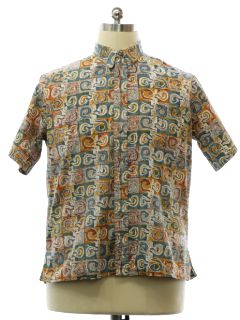 1990's Mens Kahala Reverse Print Cotton Hawaiian Shirt