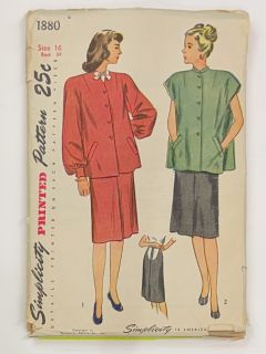 1940's Womens Maternity Sewing Pattern