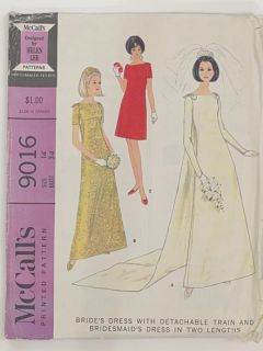 1960's Womens Wedding Sewing Pattern