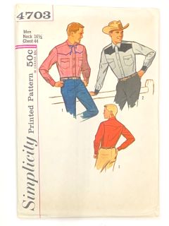 1960's Mens Sewing Pattern