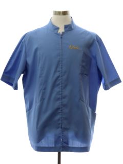 1960's Mens Mod Bowling Style Uniform Shirt