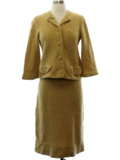 1950's Womens Barbara Carol Mod Knit Suit