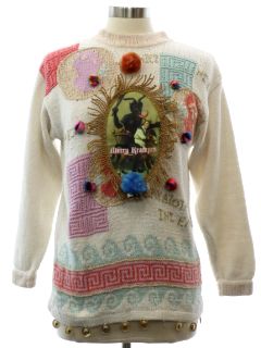 1990's Womens Vintage Krampus Ugly Christmas Sweater
