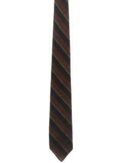 1980's Mens Diagonal Wool Blend Necktie