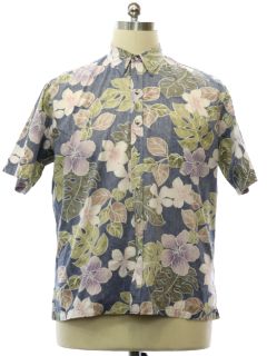 1990's Mens Cooke Street Reverse Print Hawaiian Shirt