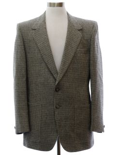 1980's Mens Wool Tweed Blazer Sport Coat Jacket