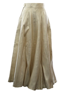 1980's Womens Cocktail Circle Skirt