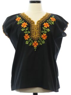 1970's Womens Huipil Shirt