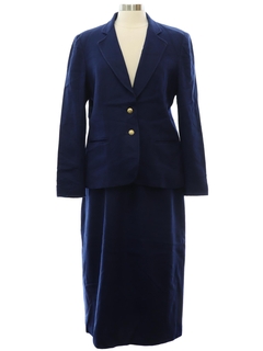 1980's Womens Wool Secretary Suit