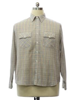 1980's Mens Mervyns Western Style Shirt