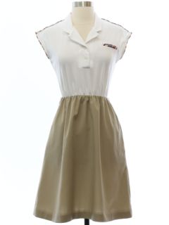 1980's Womens Totally 80s Tennis Style Dress