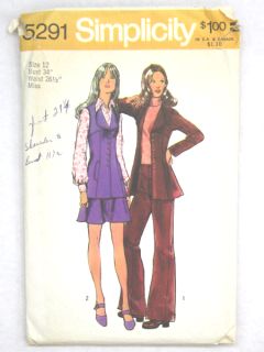 1970's Womens Sewing Pattern