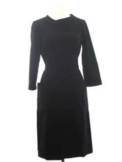 1960's Womens Mod Wool Blend Dress