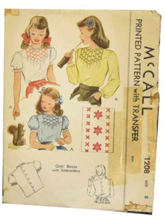 1940's Womens/Childs Pattern